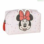 Ճամփորդական պայուսակ Minnie Mouse վարդագույն 100% պոլիուրեթան 28 x 10 x 17,5 սմ