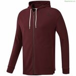 Տղամարդկանց վերնաշապիկ Reebok TE TWILL FZ HOODIE EC079 Maroon