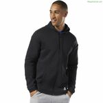 Տղամարդու կայծակաճարմանդով վերնաշապիկ Reebok WOR FLEECE FZ HOOD EC0900 սև