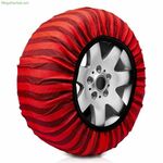 Car Snow Chains Classic Red Textile Size 58