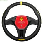 Steering Wheel Cover MOMO MOMLSWC014BYS Yellow Black Ø 36 cm