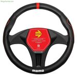 Steering Wheel Cover MOMO MOMLSWC014BRS 36,5-37,9 cm Black