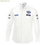 Men’s Long Sleeve Shirt Sparco Martini Racing Size XL White