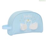 School Toilet Bag Glow Lab Cisnes Light Blue 28 x 18 x 10 cm