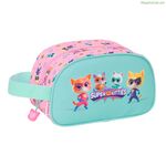 Travel Vanity Case SuperKitties Pink Turquoise 26 x 15 x 12 cm