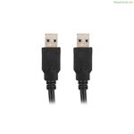 USB Cable Lanberg CA-USBA-30CU-0018-BK Black 1,8 m