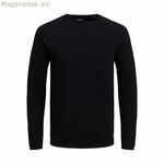 Տղամարդու երկար թևքով մարզաշապիկ Jack & Jones ehill տրիկոտաժե սև