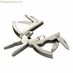 Բազմաֆունկցիոնալ դանակ True Scarab7 tu204k 7-ը 1-ում արծաթագույն