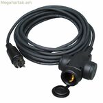 Երկարացման լար Kopp H07RN-F սև 10 մ եռակի երկբևեռ