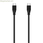 USB-C մալուխ Aisens A107-0703 սև 1,5 մ (1 հատ)