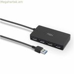 USB հանգույց Nox-Xtreme NXLITEHUBONE USB x 4 սև