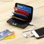 Դրամապանակ RFID պաշտպանությամբ և Power Bank-ով Sbanket InnovaGoods