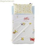 Անկողնային պարագաների հավաքածու HappyFriday Le Petit Prince Son monde բազմագույն մանկական մահճակալ 2 հատ