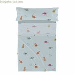 Անկողնային պարագաների հավաքածու HappyFriday HF Mini Dinosaur բազմագույն մանկական մահճակալ 2 հատ