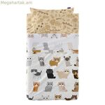 Անկողնային պարագաների հավաքածու HappyFriday Mr Fox Cats բազմագույն մանկական մահճակալ 2 հատ