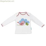 Մանկական երկար թևքով մարզաշապիկ HappyFriday Mr Fox Little Birds բազմագույն, 18-24 ամսական