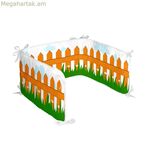 Մանկական պաշտպանիչ HappyFriday Mr Fox Piggys բազմագույն 210 x 40 սմ