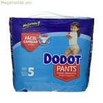 Միանգամյա օգտագործման տակդիրներ Dodot Dodot տաբատներ, չափս 5, 12-17 կգ, 30 միավոր