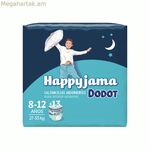 Միանգամյա օգտագործման տակդիրներ Dodot Happyjama 8-12 տարեկան, չափս 8, 13 հատ, ներքնազգեստ