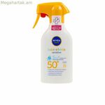 Արևապաշտպան սփրեյ երեխաների համար Nivea Sun Kids Sensitive SPF 50+ 270 մլ