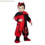 Կոստյում նորածինների համար՝ կարմիր արու դև, 24 ամսական