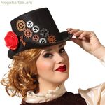 Գլխարկ Steampunk սև