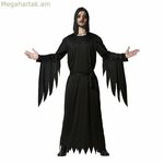 Մեծահասակների համար նախատեսված զգեստ՝ սև զոմբիներ, M/L