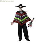 Մեծահասակների համար նախատեսված զգեստ Սև զգեստ մեծահասակների համար Մեքսիկայում (1 հատ)