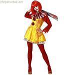 Մեծահասակների համար նախատեսված կոստյում չար տղամարդ ծաղրածու XXL