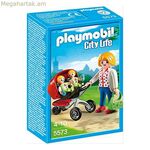 Խաղերի հավաքածու City Life Mama երկվորյակ սայլակով Playmobil 5573