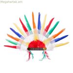 Գլխարկ «Իմ մյուս ես»-ը Բազմագույն փետուրներ՝ ամերիկյան հնդկացի 58 x 38 սմ