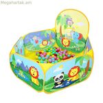 Գնդիկներով լողավազանի չափսեր՝ 50 x 50 x 50 սմ, կենդանիներ՝ 25 գնդիկ