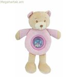 Խրխկոցով փափուկ խաղալիք Լուլու վարդագույն արջուկ 25 սմ