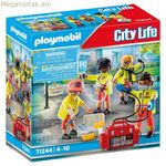 Playmobil 71244 City Life Rescue Team խաղային հավաքածու, 25 մաս