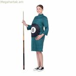 Մեծահասակների համար նախատեսված զգեստ «Իմ մյուս եսը» №8 Մեկ չափս՝ հղի կանանց համար, կանաչ բիլիարդի սեղան