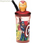 Ծղոտով բաժակ «Վրիժառուները, յոթ հրաշալիքները, երկաթե մարդը» 360 մլ