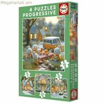 Փազլ «Educa Rabbit» 12 հատ, 16 հատ, 20 հատ, 25 հատ (4 հատ)