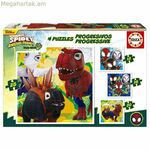 4-Puzzle Set Educa Dino Spidey (4 միավոր)