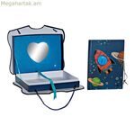 Օրագիր աքսեսուարներով DKD Home Decor կապույտ 23 x 5 x 18,3 սմ