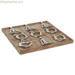 Երեքը շարքով խաղ DKD տան դեկոր 32 x 32 x 3 սմ