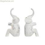 Գրքերի պահոց Home ESPRIT խեժե փիղ 14,5 x 9 x 29,5 սմ