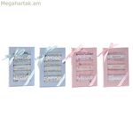 Սրբիչների հավաքածու Home ESPRIT վարդագույն երկնագույն բամբակյա 19 x 29 x 3 սմ (4 հատ)