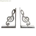 Գրքերի պահոց Home ESPRIT արծաթագույն ալյումինե 22 x 8,5 x 15 սմ