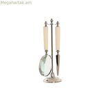 Խոշորացույց Home ESPRIT Crystal Steel Ոսկոր 8 x 8 x 30 սմ