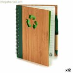 Սպիրալաձև տետր գրիչով Pincello AR1810136 1 x 18 x 14 սմ բամբուկե (12 հատ)