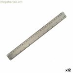 Քանոն Pincello AR1607007 Արծաթագույն ալյումինե 0,5 x 35,5 x 4 սմ (12 հատ)