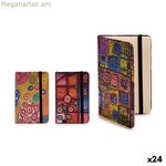 Նոթատետր Pincello B7 100 թերթ 9 x 1 x 14 սմ շրջանակներով (24 հատ)