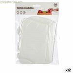 Միանգամյա օգտագործման ձեռնոցների հավաքածու՝ թափանցիկ պլաստիկից (12 հատ)