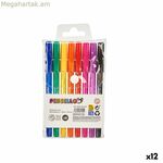 Biros Pincello 479 դեղին, կապույտ, կարմիր, կանաչ, բազմագույն, նարնջագույն հավաքածու (12 հատ)