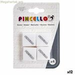 Ջնջիչների հավաքածու Pincello 486 սպիտակ (12 հատ)